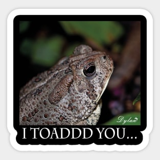 I Toad you Sticker